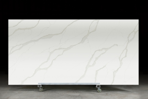 PXQZ230205-2 Simple Design Quartz Artificial Stone Slab Heat Resisitant Countertops