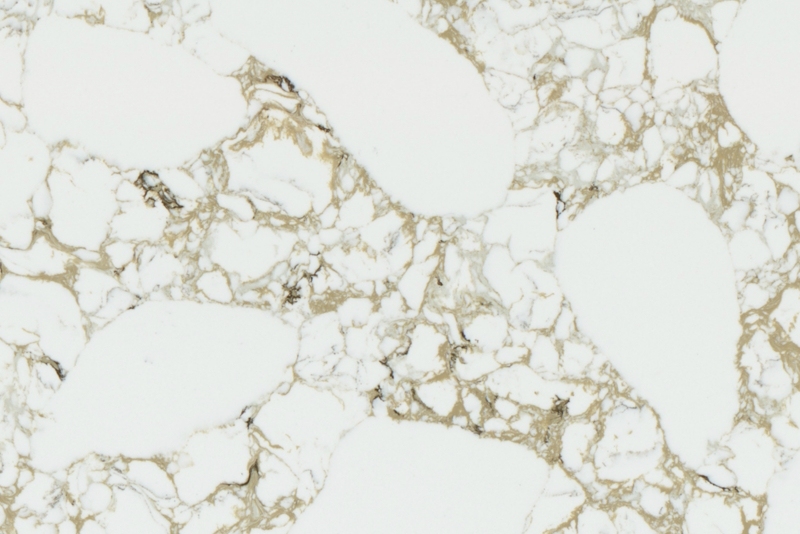 Golden Calacatta Engineered Quartz Stone Surface for House Island tops