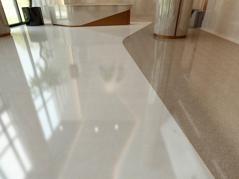 PX0500 Light Beige Artificial Marble Full Body Stone Slabs for Countertops