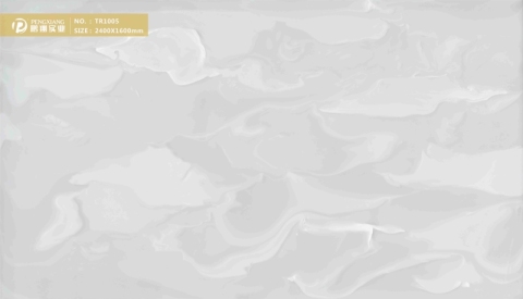 TR1005 White Translucent Engineered Stone Onyx Slabs 2400mm / 2700mm