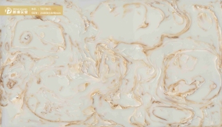 TR7003 Stain Resistant Beige Onyx Stone Transparent Artificial Stone Panel