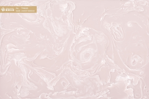 TR8020 Pink Onyx Artificial Jade Big Slab Backlit Transparent Stone In Stock