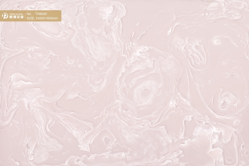 TR8020 Pink Onyx Artificial Jade Big Slab Backlit Transparent Stone In Stock