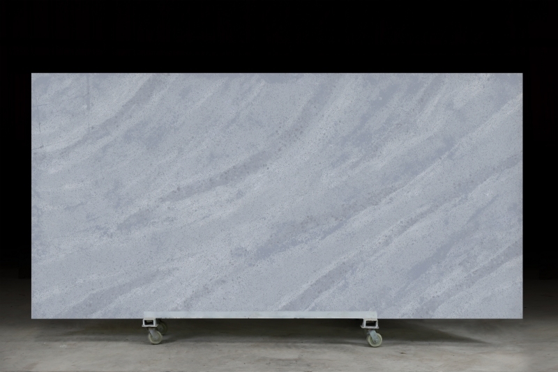 PXQZ 240115-1 Blue Quartz Stone Marble Look Engineered Quartz
