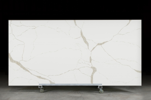 PXQZ 240307-5 Calacatta Gold Quartz Stone Slabs for Wholesale