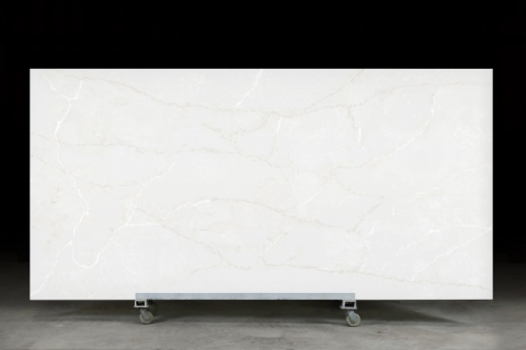 PXQZ 240506-1 White Quartz Stone Kitchen COuntertops Stone