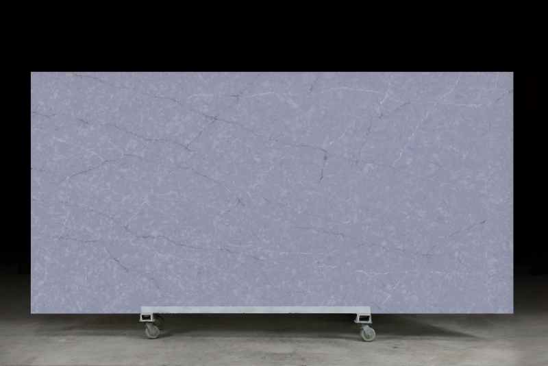 PXQZ 240508-7 Blue Engineered Quartz Stone Slabs 3200*1600MM