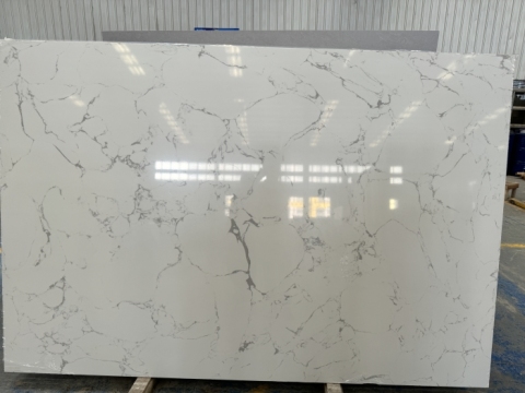 White Engineered Marble Wholesale Stone Big Slabs Marble Countertop