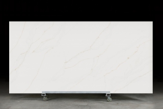 PXQZ 250415-1 Golden Veins Quartz Engineered Stone Wholesale Slabs
