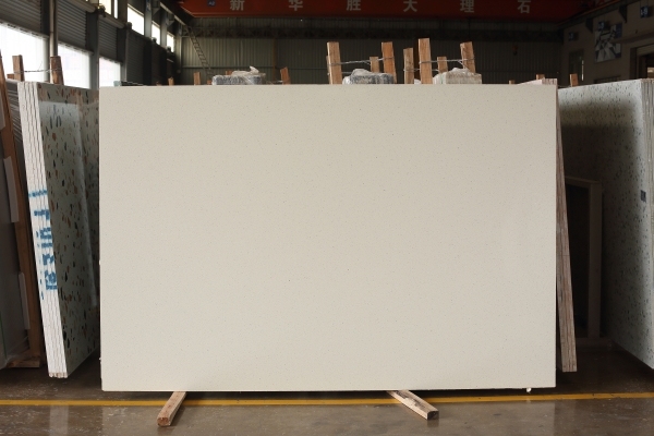 PXS8100 White Terrazzo Big Slabs with High Quality 4-5 Mohs Hardness