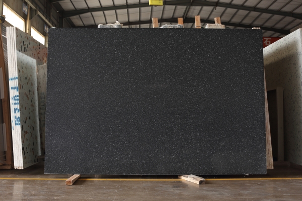 black terrazzo