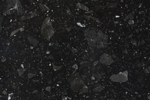 PXS1059 Black Terrazzo Cement Terrazzo Big Slab Cut to Size Tiles