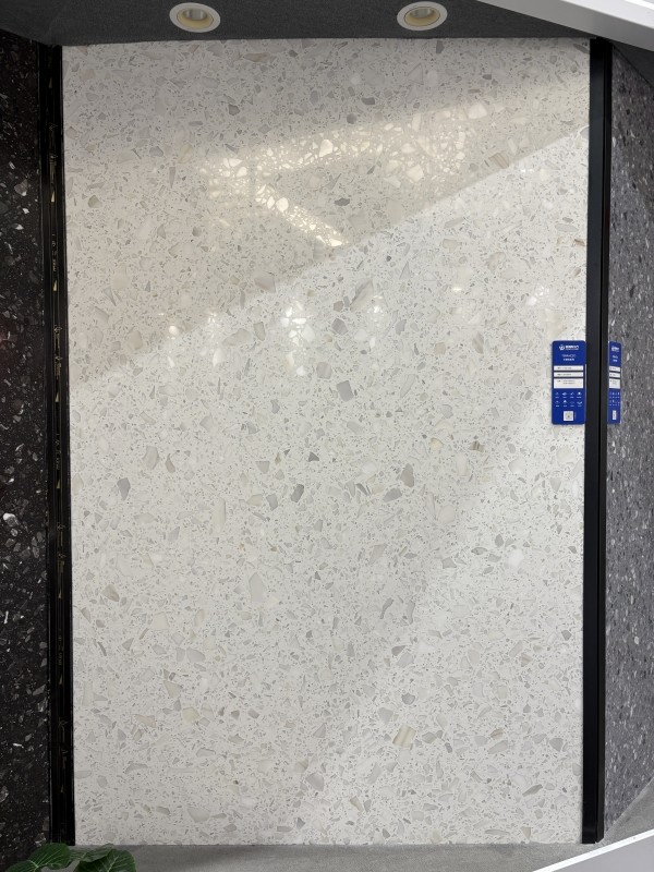 white particle terrazzo