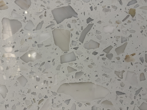 big stone chips terrazzo