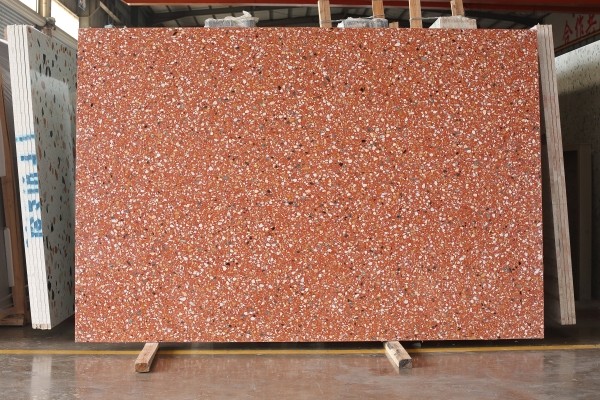 red terrazzo