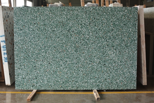green terrazzo