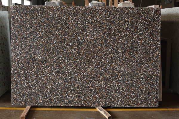 black terrazzo