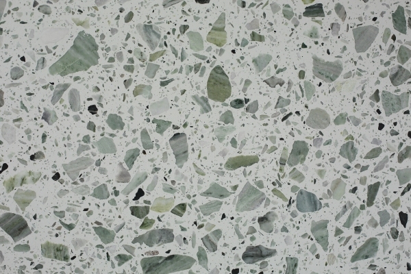 PXS1099 Green Stone Chips Terrazzo Resin Free Used for Outdoor Decoration