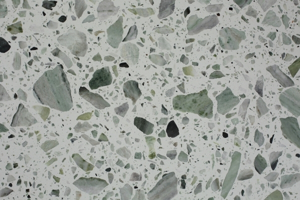 PXS1099 Green Stone Chips Terrazzo Resin Free Used for Outdoor Decoration