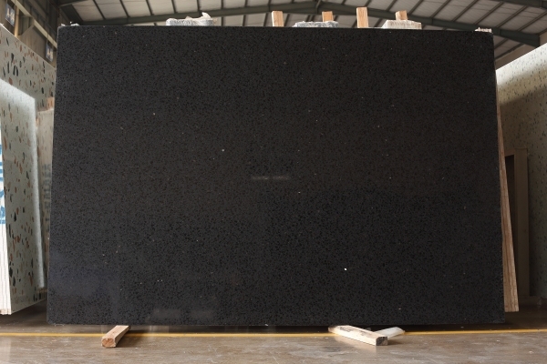 PXS8171 Black Terrazzo Stone Big Slabs for Outdoor Flooring Tile Pavements