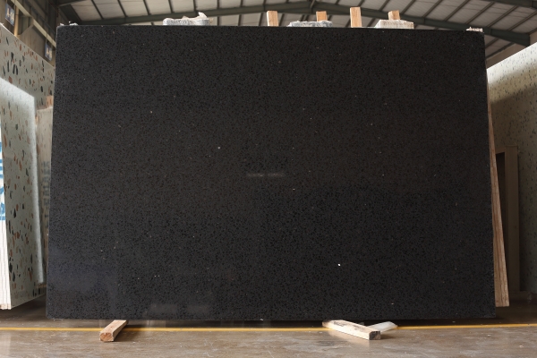 black terrazzo