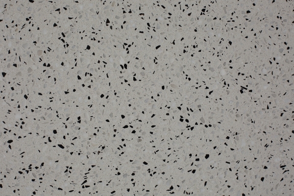 PXS8170 Meilleure vente Terrazzo ciment blanc avec éclats de pierre noire