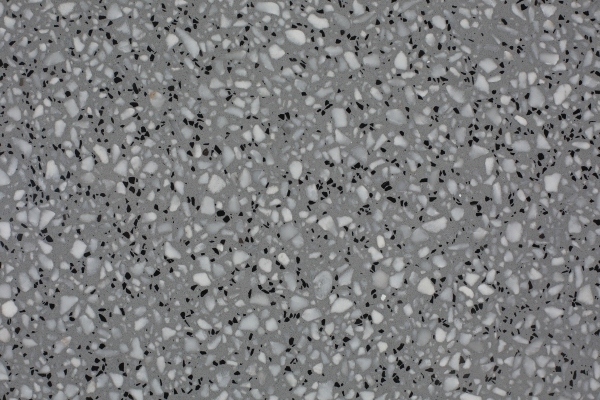 Plateaux de table en pierre sur mesure en dalles de terrazzo gris ignifugées PXS1107