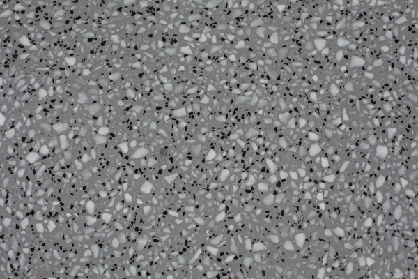 Plateaux de table en pierre sur mesure en dalles de terrazzo gris ignifugées PXS1107