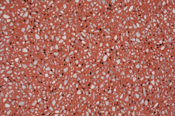 Dalle de pierre reconstituée en terrazzo rouge PXS1109, grande taille, en promotion en Chine