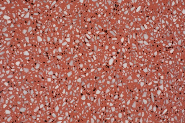 red terrazzo