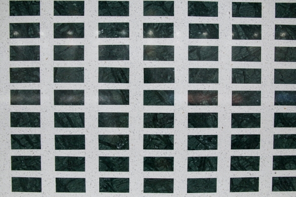 Carreaux de mosaïque en marbre vert PCM0002, dimensions 800 x 800 x 20/30 mm