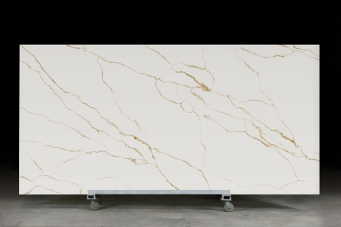 PXQZ 260302-1 Waterproof Engineered Quartz Stone for Kitchen Counterts Usage
