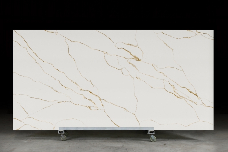PXQZ 260302-1 Waterproof Engineered Quartz Stone for Kitchen Counterts Usage