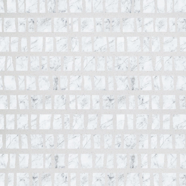 white mosaic tile