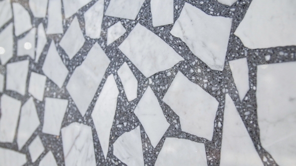 PCM0007 Marble Mosaic Terrazzo Tiles with White Natural Stone Chips