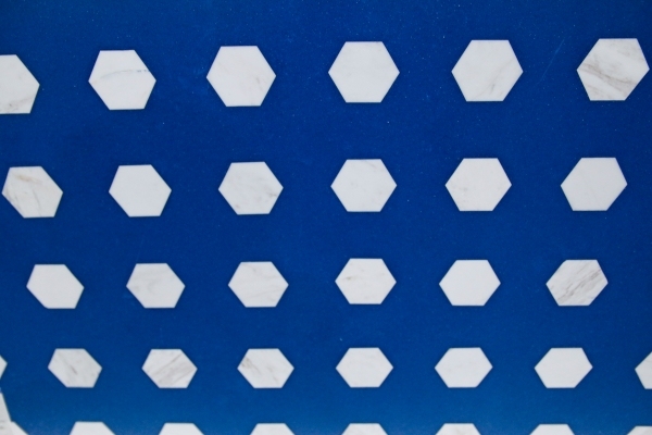 PCM0011 Blue Mosaic Terrazzo Tiles 800*800*20/30MM for Commercial Project