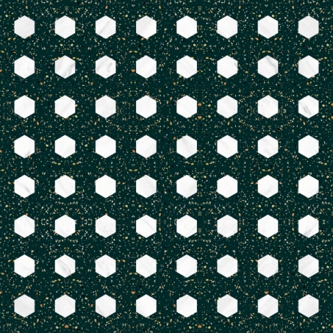 PCM0015 Good Quality Green Mosaic Terrazzo Tiles for Home Use & Commercial Project