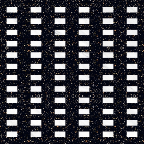 PCM0017 Black Stone Chips Mosaic Marble Tiles for Building Decoration