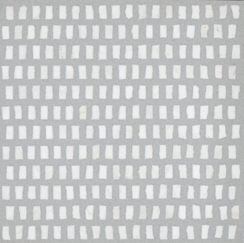 PCM0059 White Stone Mosaic Terrazzo Tiles for Library Coffee House Decoration