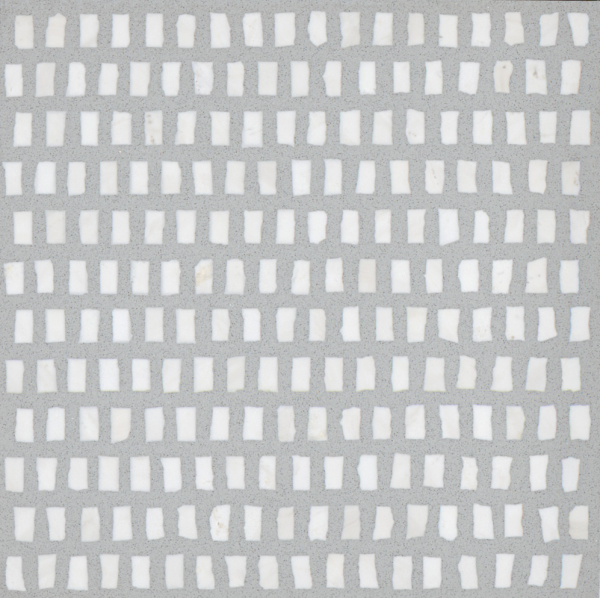 PCM0059 White Stone Mosaic Terrazzo Tiles for Library Coffee House Decoration