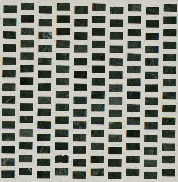 green mosaic terrazzo