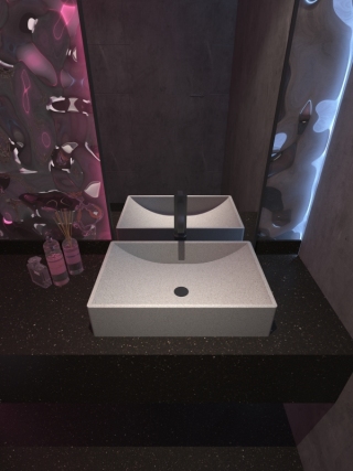 MX012 Factory Directly Supply Basins Terrazzo Natural Stone Basins for Hotel Commercial Project
