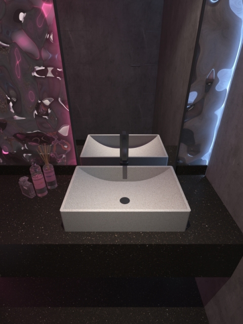 MX012 Factory Directly Supply Basins Terrazzo Natural Stone Basins for Hotel Commercial Project