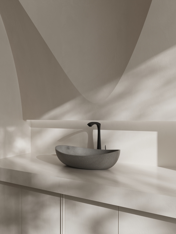 stone countertop basin