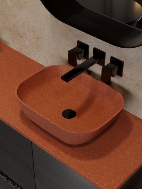 MX1116 Modern Countertop Basins for Office Building & Home Bathromm