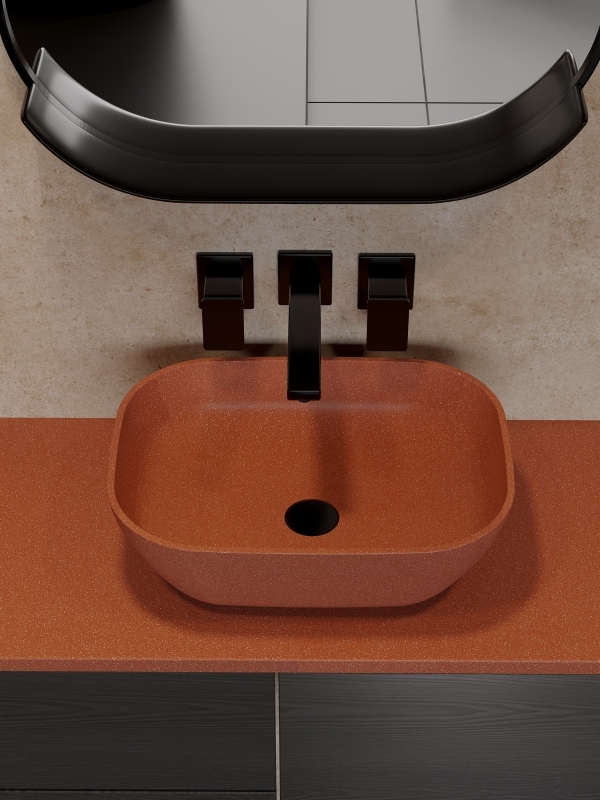 MX1116 Modern Countertop Basins for Office Building & Home Bathromm