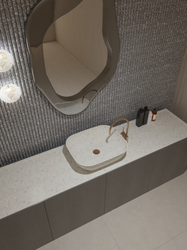 MX1105 High-end Series Basins Terrazzo Countertop Basin for Outdoors and Indoore