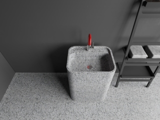 ML014 Lavatórios de pedestal populares para decoração de hotéis e vilas