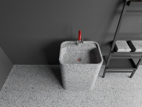 ML014 Popular Washing Basin Pedestal Sinks for Hotel and Villa Decoration
