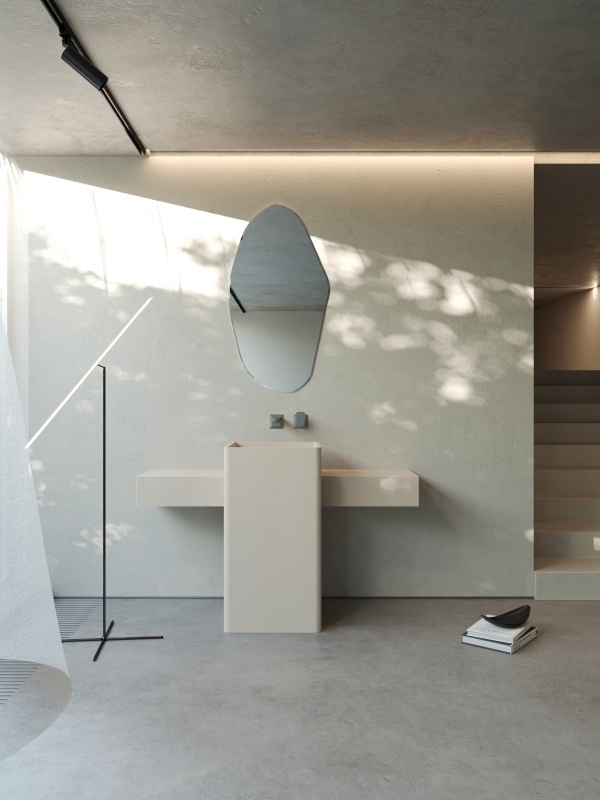 Lavabos de pedestal ML006 para decoración exterior e interior.